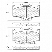 Stop Tech/ Power Slot Brake Pad - 103.06110