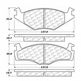 Stop Tech/ Power Slot Brake Pad - 104.02800