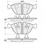 Stop Tech/ Power Slot Brake Pad - 104.11510
