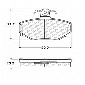 Stop Tech/ Power Slot Brake Pad - 103.03910