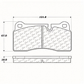 Stop Tech/ Power Slot Brake Pad - 104.11550