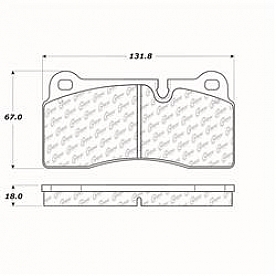 Stop Tech/ Power Slot Brake Pad - 104.11550
