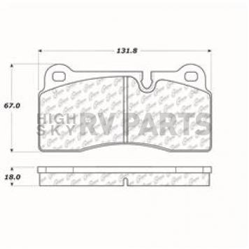 Stop Tech/ Power Slot Brake Pad - 104.11550