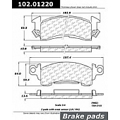Stop Tech/ Power Slot Brake Pad - 102.01220