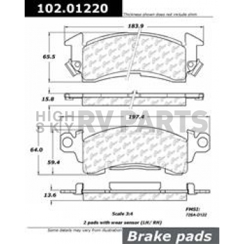 Stop Tech/ Power Slot Brake Pad - 102.01220