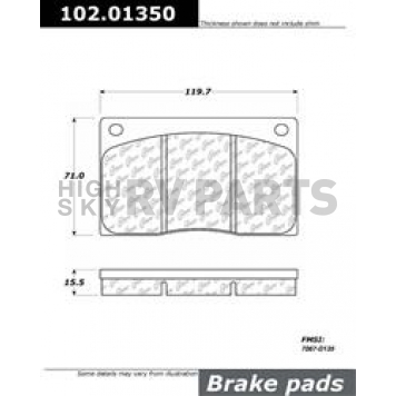 Stop Tech/ Power Slot Brake Pad - 102.01350