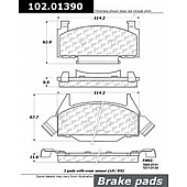Stop Tech/ Power Slot Brake Pad - 102.01390