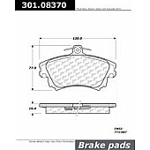 Stop Tech/ Power Slot Brake Pad - 301.08370