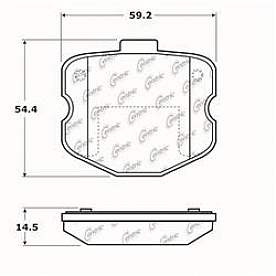 Stop Tech/ Power Slot Brake Pad - 104.11850