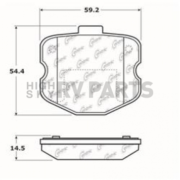 Stop Tech/ Power Slot Brake Pad - 104.11850