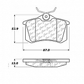 Stop Tech/ Power Slot Brake Pad - 104.03400