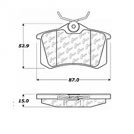 Stop Tech/ Power Slot Brake Pad - 104.03400