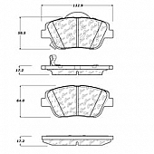 Stop Tech/ Power Slot Brake Pad - 105.14440