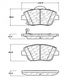 Stop Tech/ Power Slot Brake Pad - 105.14440