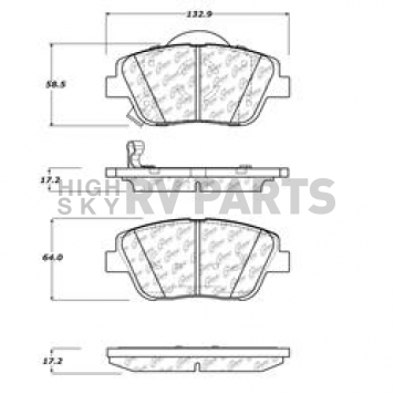 Stop Tech/ Power Slot Brake Pad - 105.14440