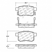 Stop Tech/ Power Slot Brake Pad - 105.14510