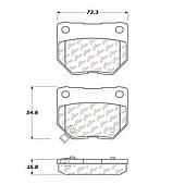 Stop Tech/ Power Slot Brake Pad - 104.04611