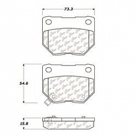 Stop Tech/ Power Slot Brake Pad - 104.04611