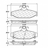 Stop Tech/ Power Slot Brake Pad - 103.04130