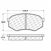 Stop Tech/ Power Slot Brake Pad - 103.04330