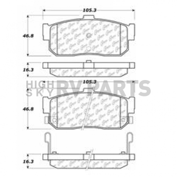 Stop Tech/ Power Slot Brake Pad - 106.05400