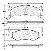 Stop Tech/ Power Slot Brake Pad - 104.05240