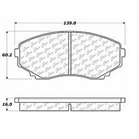 Stop Tech/ Power Slot Brake Pad - 106.05510