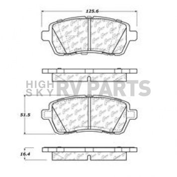 Stop Tech/ Power Slot Brake Pad - 105.14540