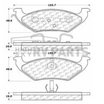 Stop Tech/ Power Slot Brake Pad - 103.06620