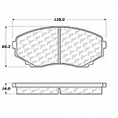 Stop Tech/ Power Slot Brake Pad - 104.05510
