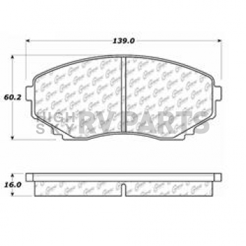 Stop Tech/ Power Slot Brake Pad - 104.05510