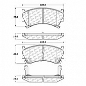 Stop Tech/ Power Slot Brake Pad - 103.06680