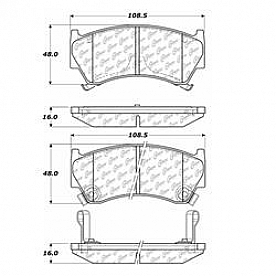 Stop Tech/ Power Slot Brake Pad - 103.06680