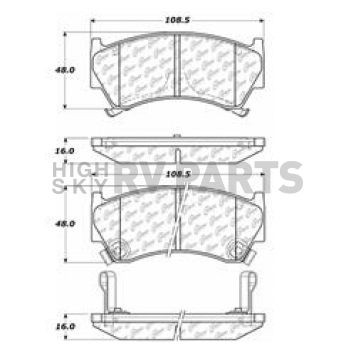 Stop Tech/ Power Slot Brake Pad - 103.06680