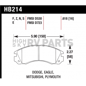 Hawk Performance Brake Pad - HB214F.618-1