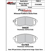 Wilwood Brakes Brake Pad - 150-D0653K