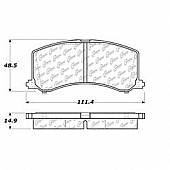 Stop Tech/ Power Slot Brake Pad - 103.06770