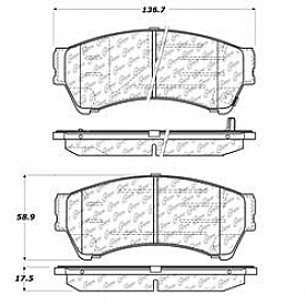 Stop Tech/ Power Slot Brake Pad - 105.11640