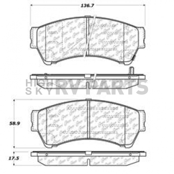 Stop Tech/ Power Slot Brake Pad - 105.11640