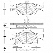 Stop Tech/ Power Slot Brake Pad - 105.14980