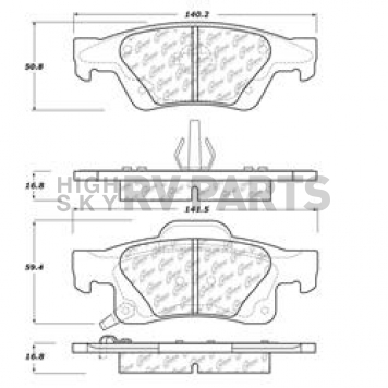 Stop Tech/ Power Slot Brake Pad - 105.14980