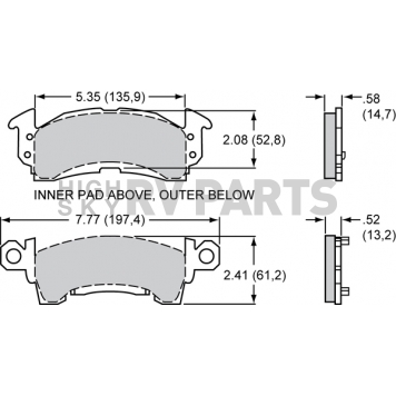 Wilwood Brakes Brake Pad - 150-14777K-1