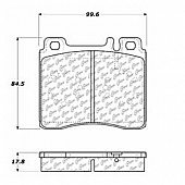 Stop Tech/ Power Slot Brake Pad - 104.05770