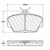 Stop Tech/ Power Slot Brake Pad - 106.05980