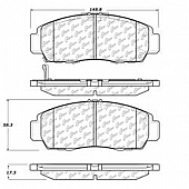 Stop Tech/ Power Slot Brake Pad - 105.15060
