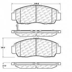 Stop Tech/ Power Slot Brake Pad - 105.15060