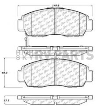 Stop Tech/ Power Slot Brake Pad - 105.15060