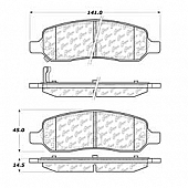 Stop Tech/ Power Slot Brake Pad - 105.11720