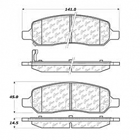 Stop Tech/ Power Slot Brake Pad - 105.11720