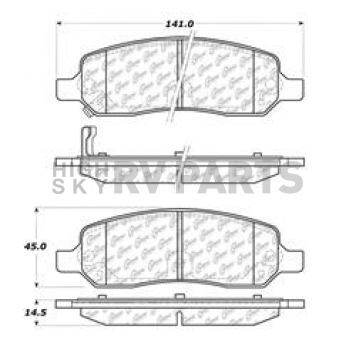 Stop Tech/ Power Slot Brake Pad - 105.11720